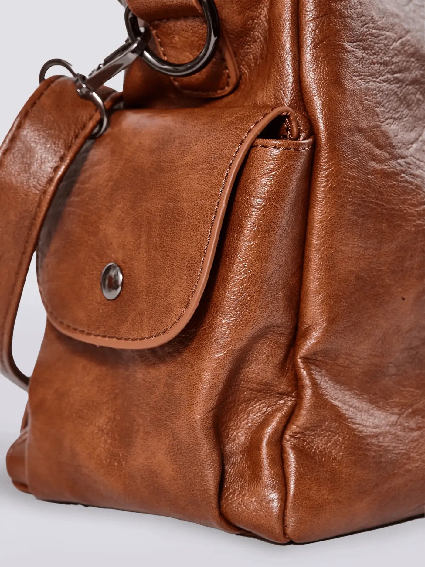 Sofia – Elegante Kontrasttasche aus Kunstleder