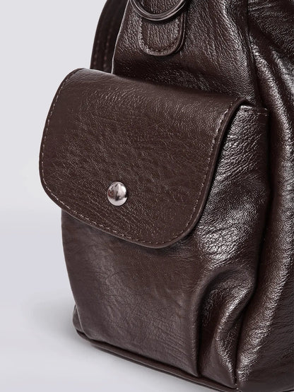 Sofia – Elegante Kontrasttasche aus Kunstleder