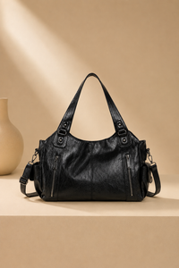 Sofia – Elegante Kontrasttasche aus Kunstleder