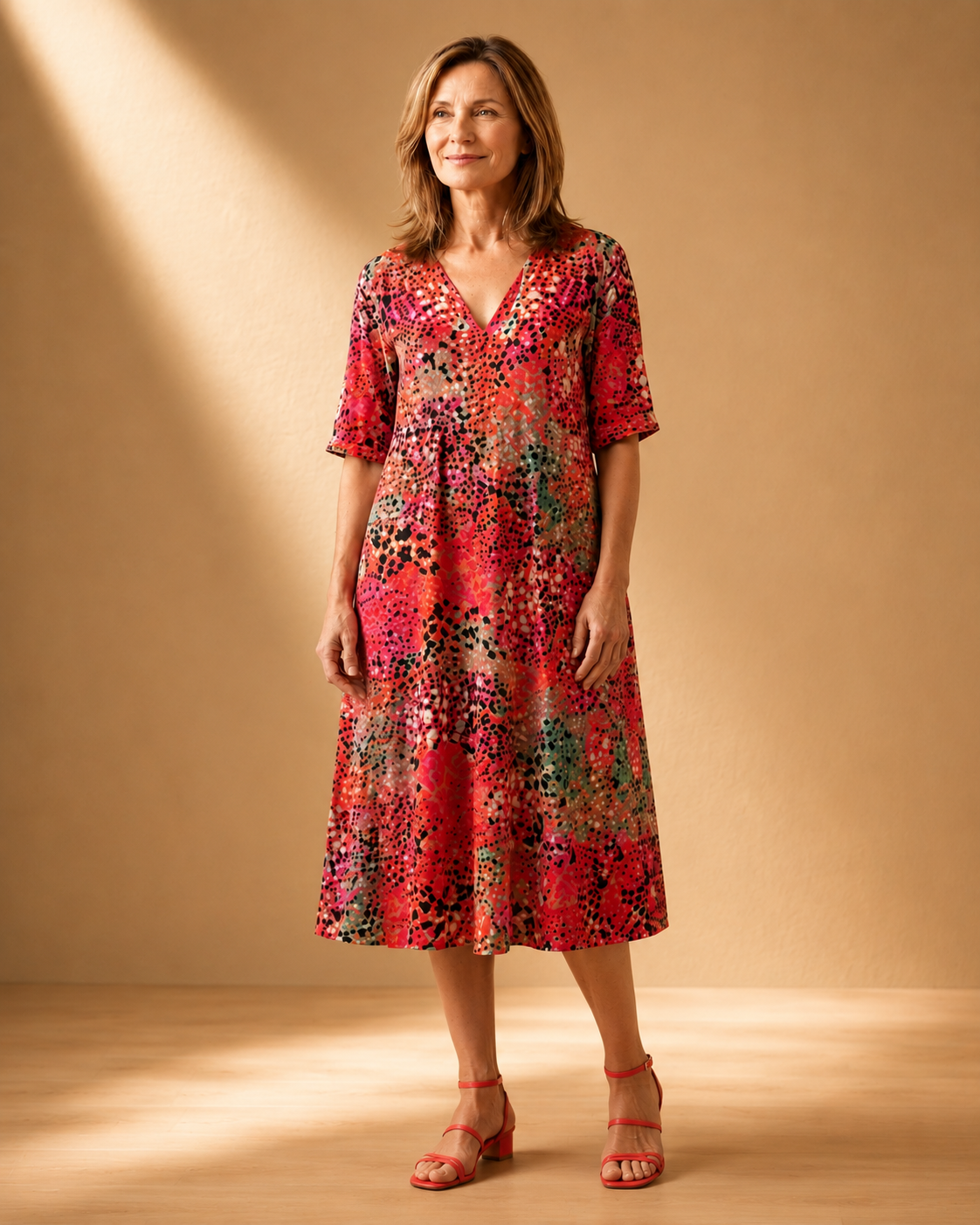 Iris – Leichtes Fließkleid mit natürlichem Fall