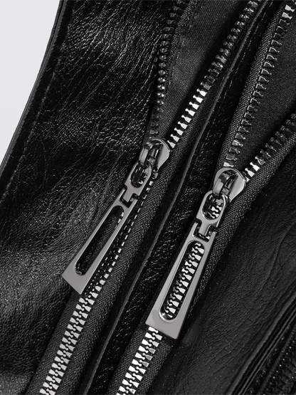 Sofia – Elegante Kontrasttasche aus Kunstleder