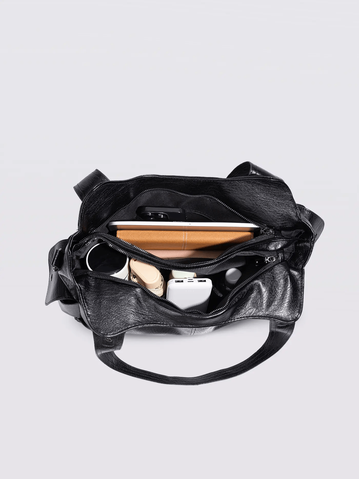 Sofia – Elegante Kontrasttasche aus Kunstleder