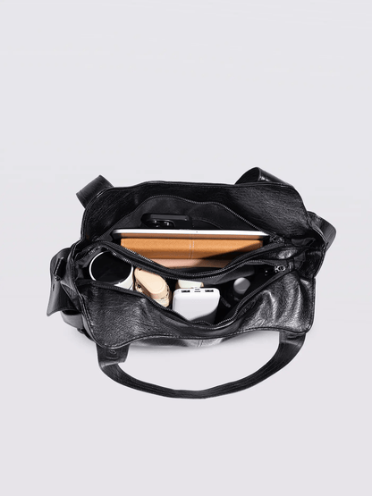 Sofia – Elegante Kontrasttasche aus Kunstleder