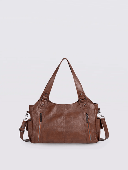Sofia – Elegante Kontrasttasche aus Kunstleder