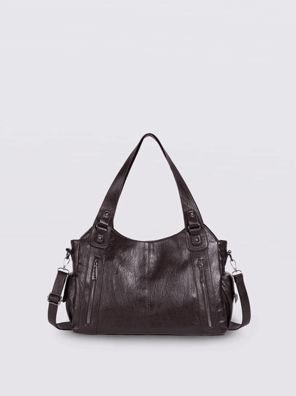Sofia – Elegante Kontrasttasche aus Kunstleder