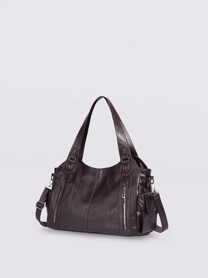 Sofia – Elegante Kontrasttasche aus Kunstleder