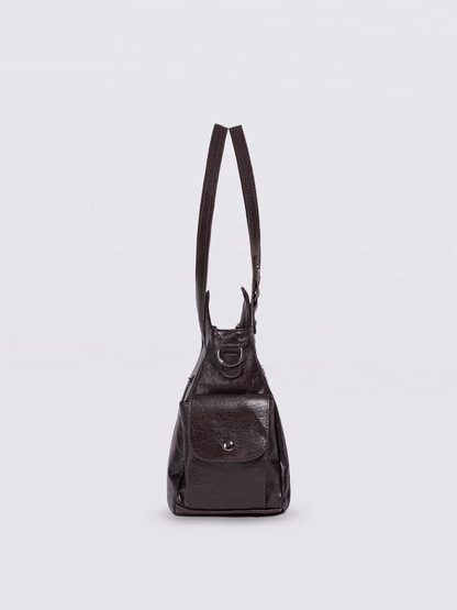 Sofia – Elegante Kontrasttasche aus Kunstleder