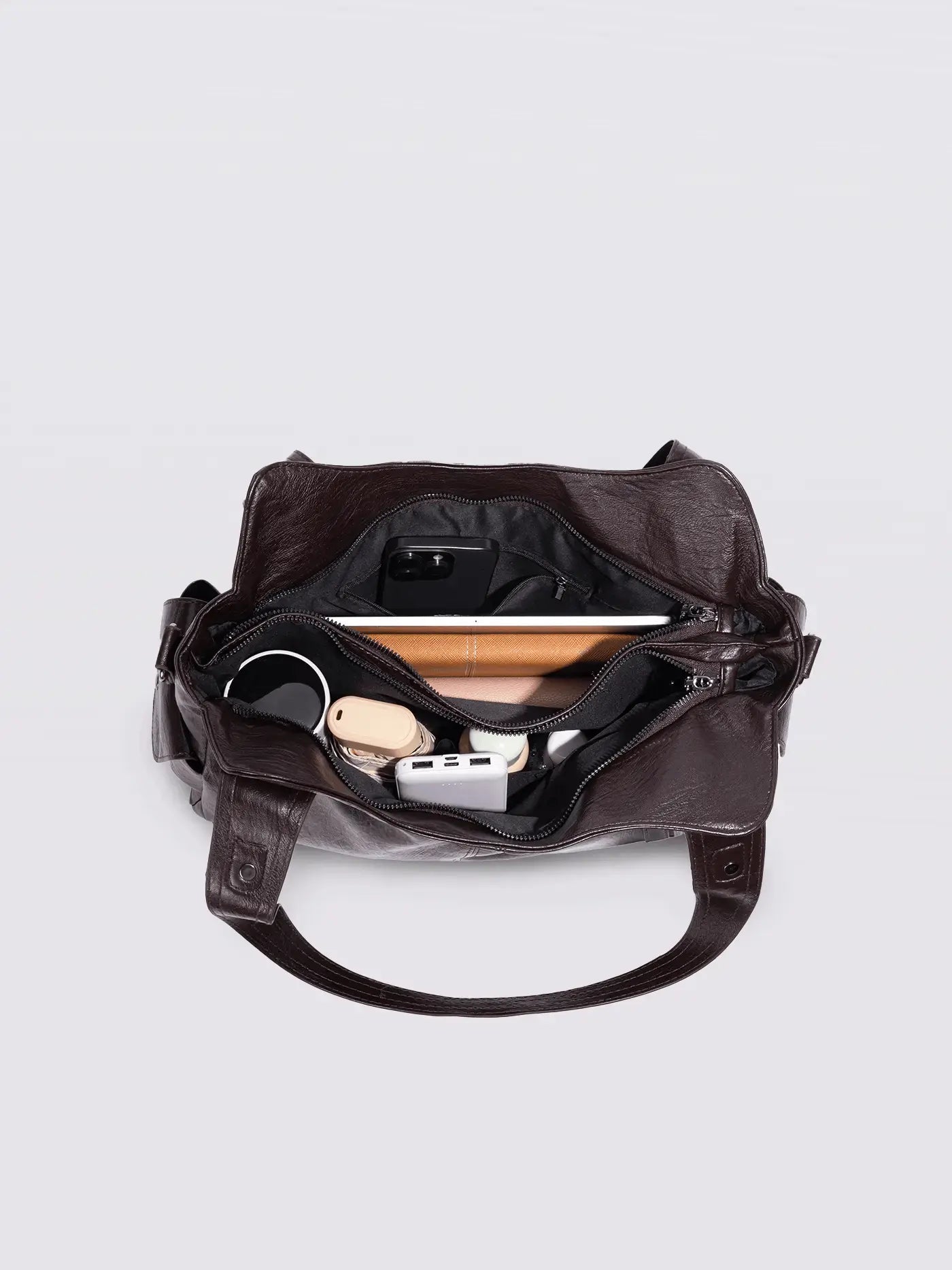Sofia – Elegante Kontrasttasche aus Kunstleder