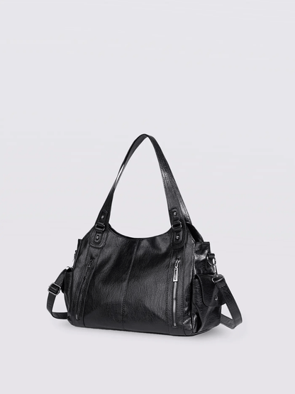 Sofia – Elegante Kontrasttasche aus Kunstleder