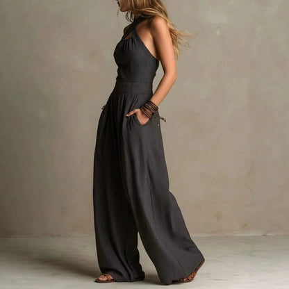 Ariana™ | Eleganter Jumpsuit mit überkreuztem Ausschnitt