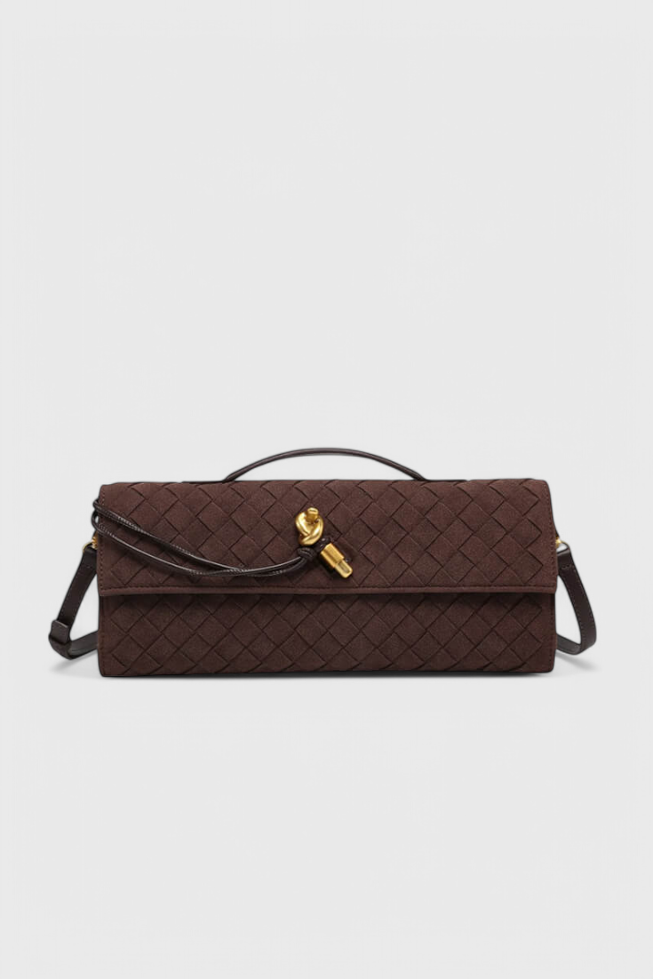 Melanie Klassische Schultertasche aus Wildleder