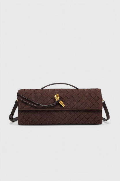 Melanie Klassische Schultertasche aus Wildleder