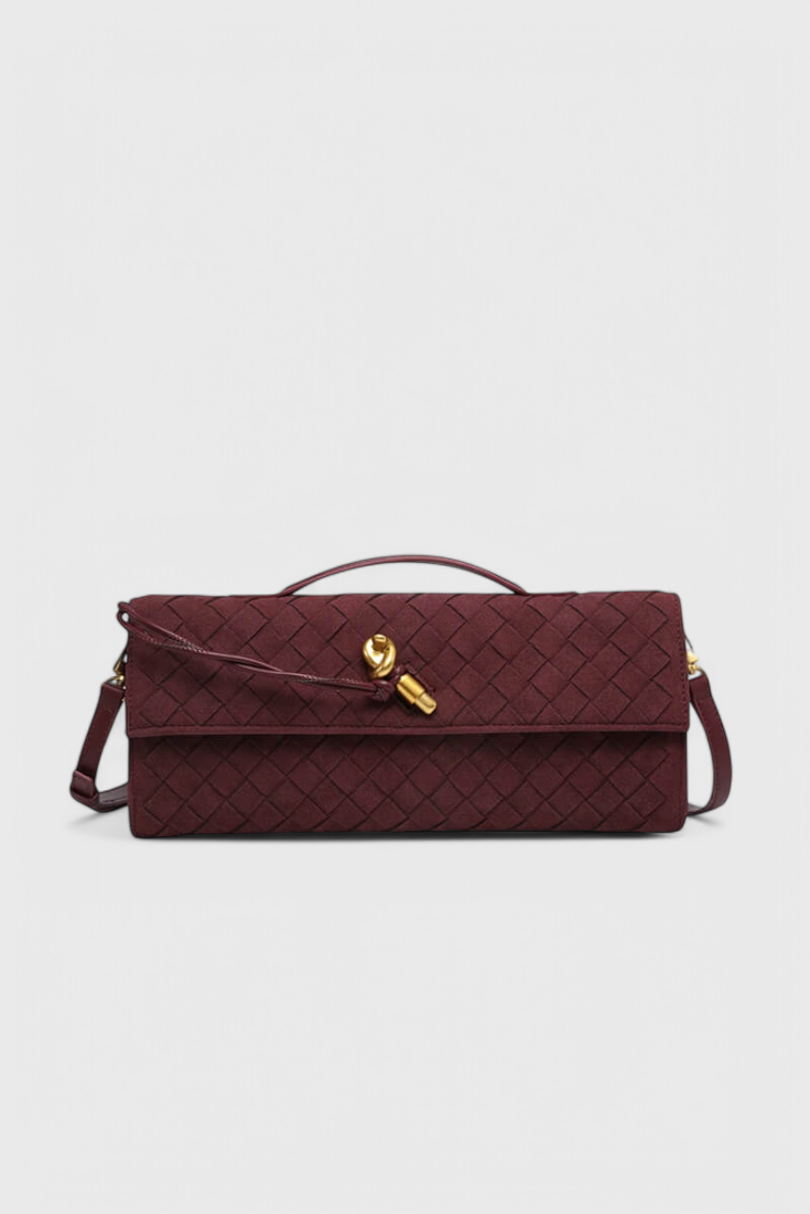 Melanie Klassische Schultertasche aus Wildleder