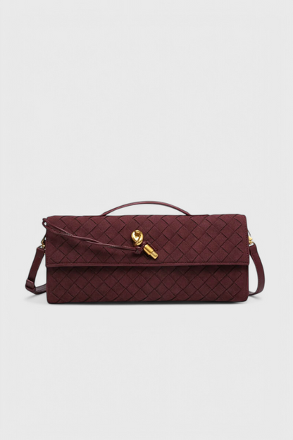 Melanie Klassische Schultertasche aus Wildleder