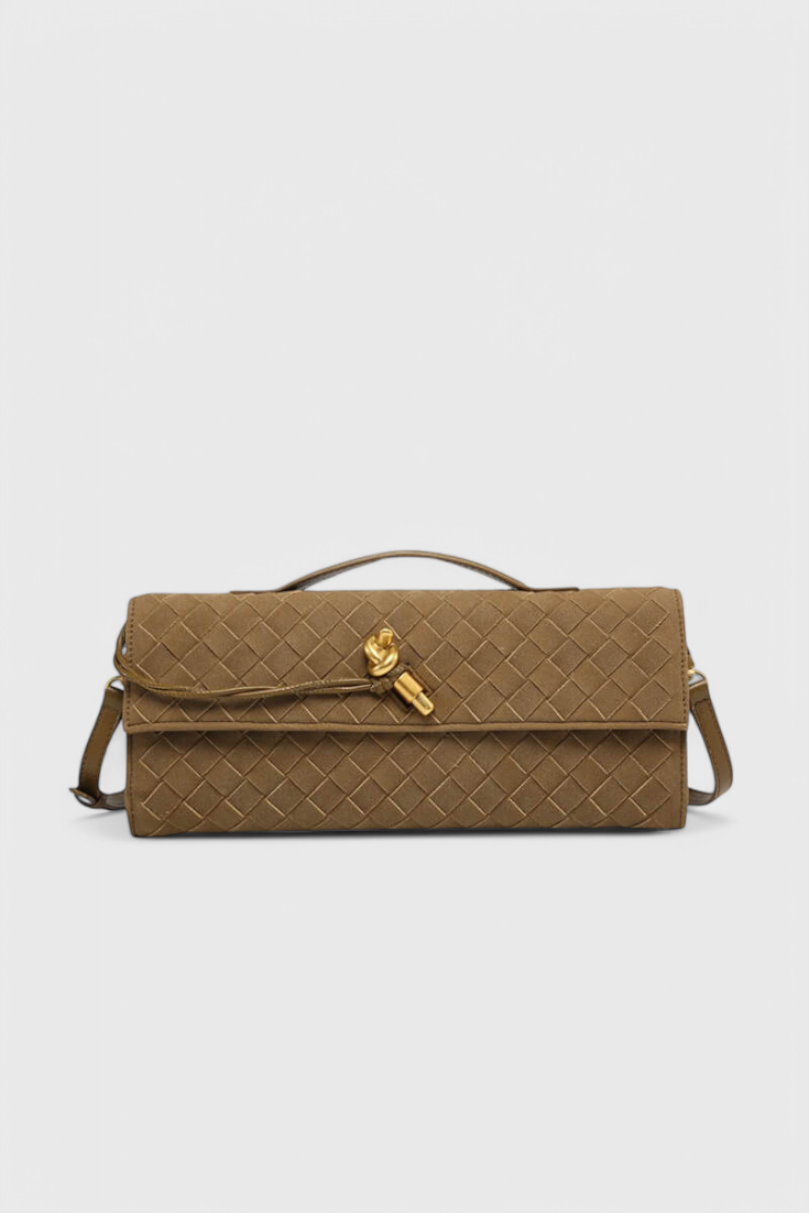 Melanie Klassische Schultertasche aus Wildleder