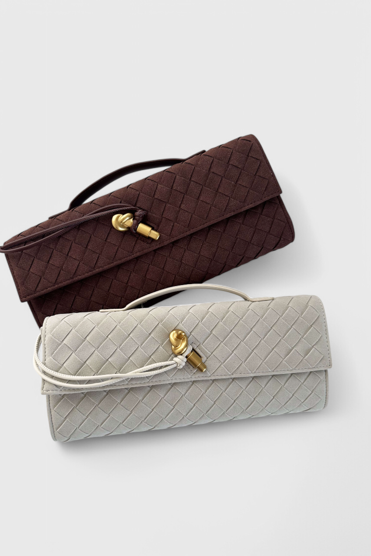 Melanie Klassische Schultertasche aus Wildleder