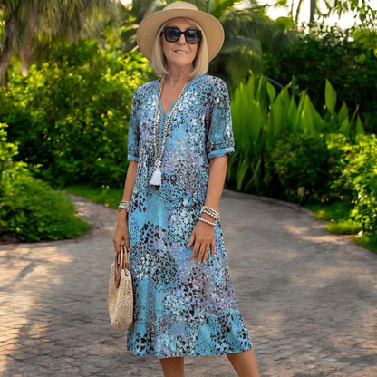 Iris – Leichtes Fließkleid mit natürlichem Fall