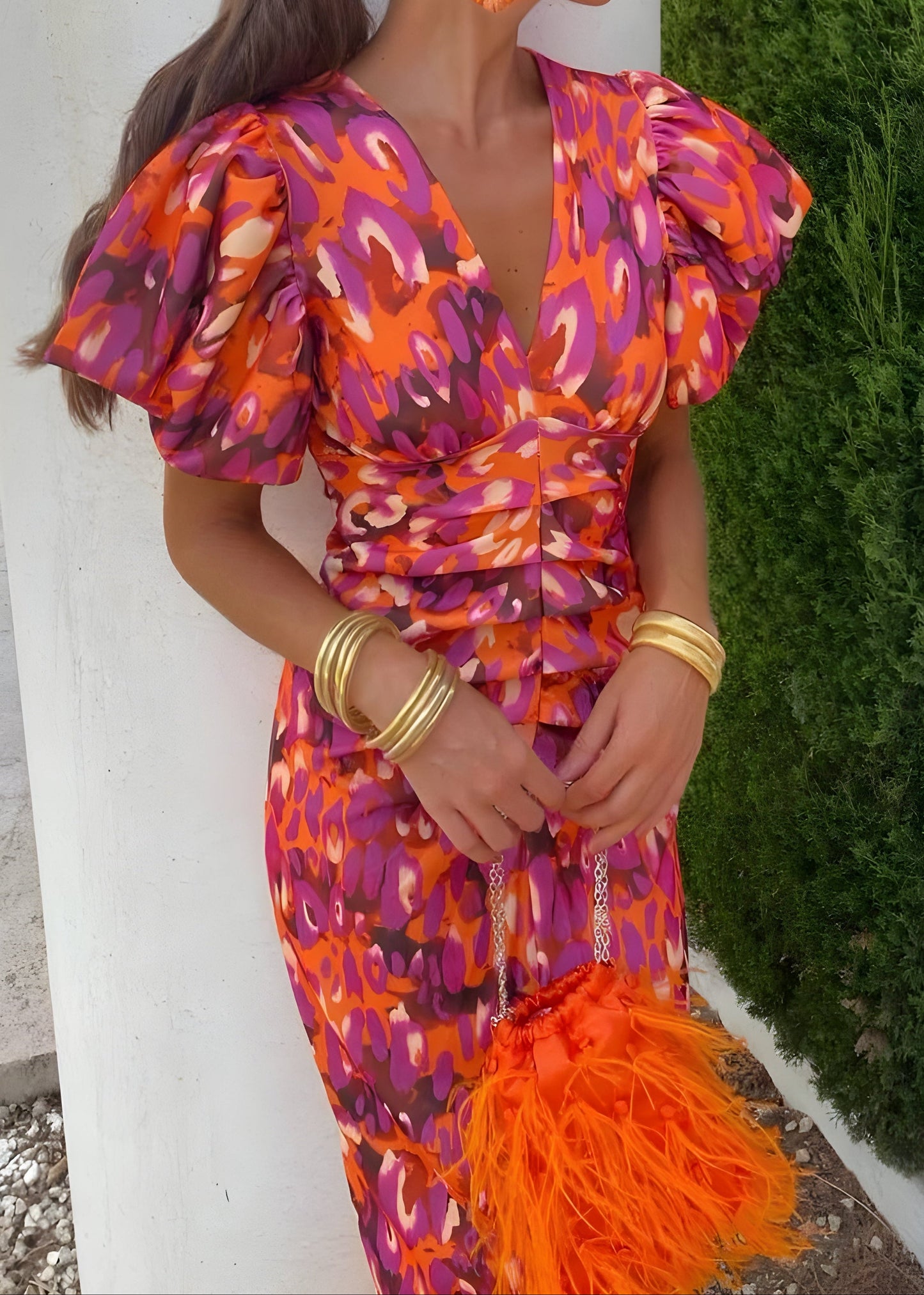 Tora™ - Kleid mit Plisseeärmeln