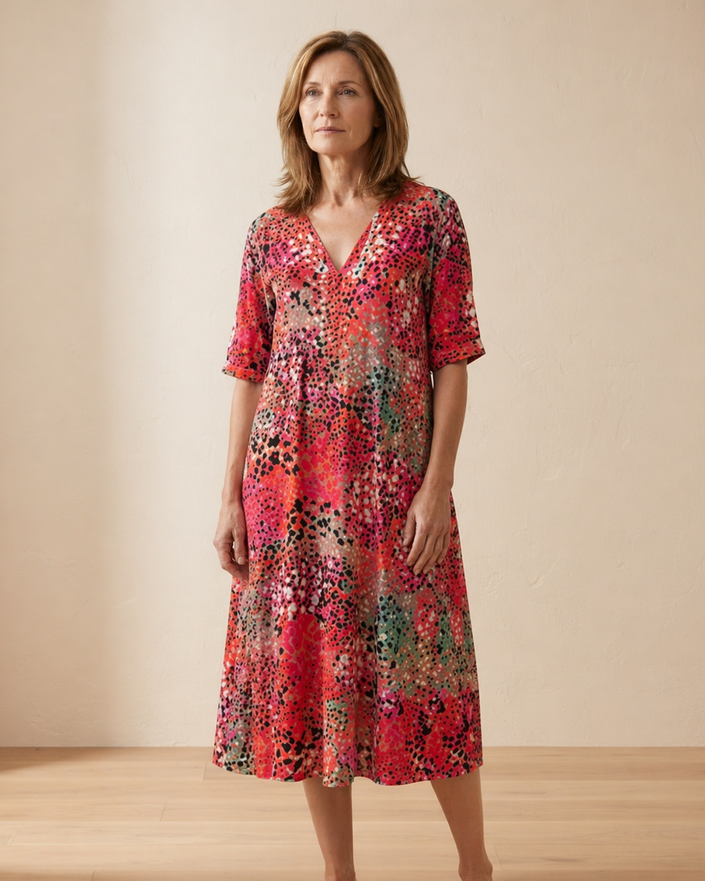 Iris – Leichtes Fließkleid mit natürlichem Fall