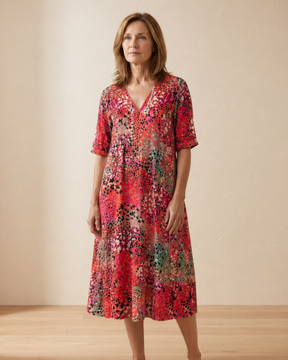 Iris – Leichtes Fließkleid mit natürlichem Fall