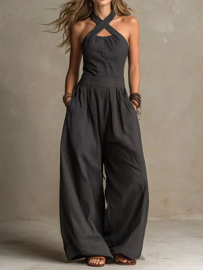 Ariana™ | Eleganter Jumpsuit mit überkreuztem Ausschnitt
