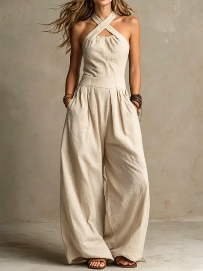 Ariana™ | Eleganter Jumpsuit mit überkreuztem Ausschnitt