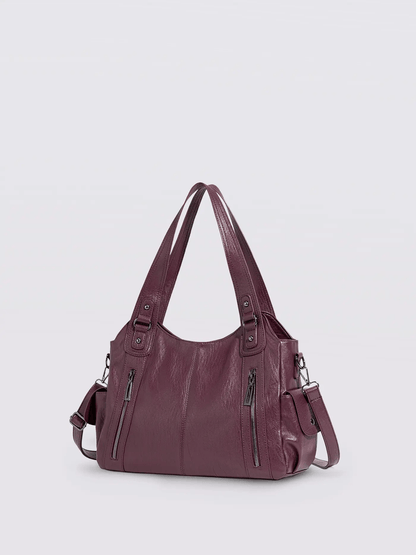 Sofia – Elegante Kontrasttasche aus Kunstleder