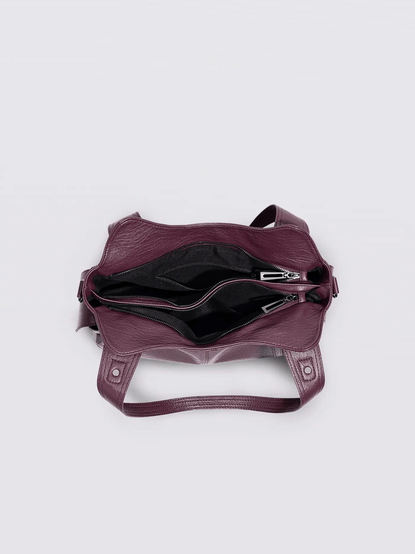 Sofia – Elegante Kontrasttasche aus Kunstleder