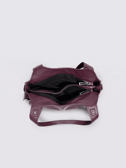 Sofia – Elegante Kontrasttasche aus Kunstleder